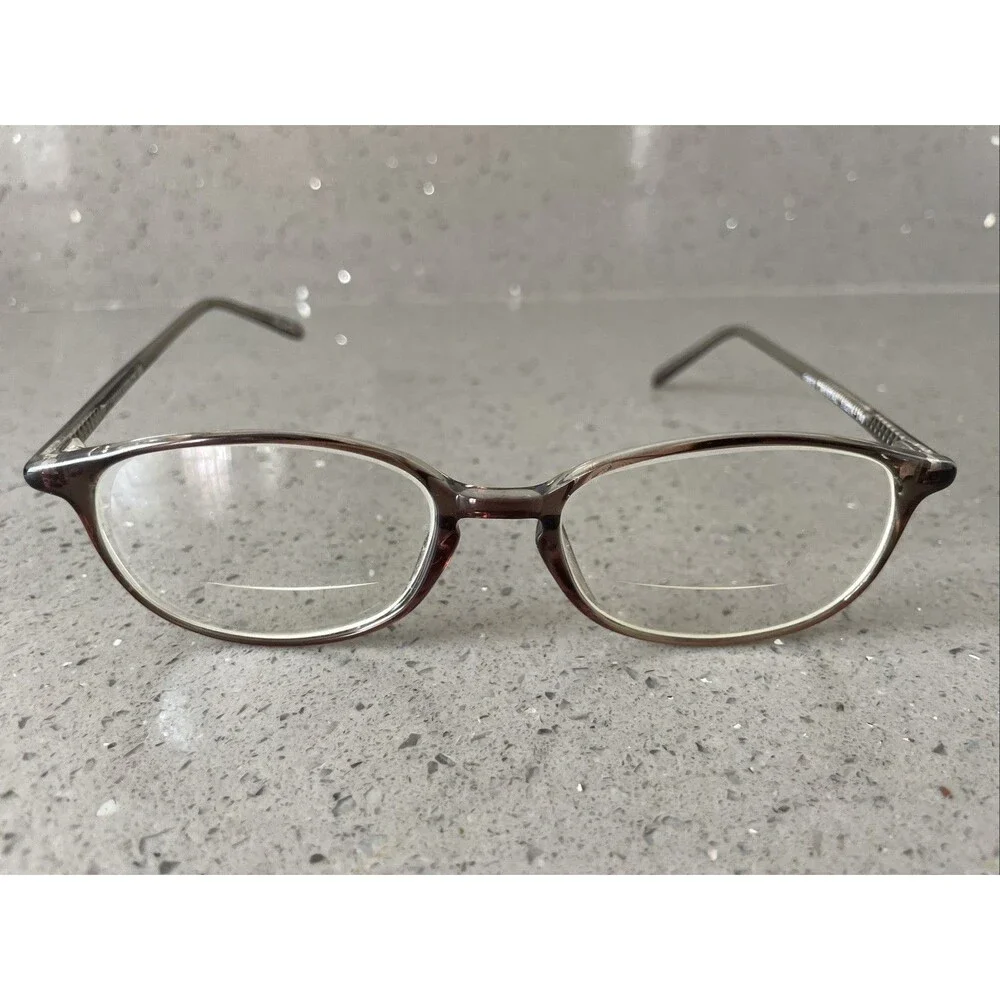 Gramercy Grey Crystal 51-18-140 Plastic Eyeglasses Frames ONLY full rim oval